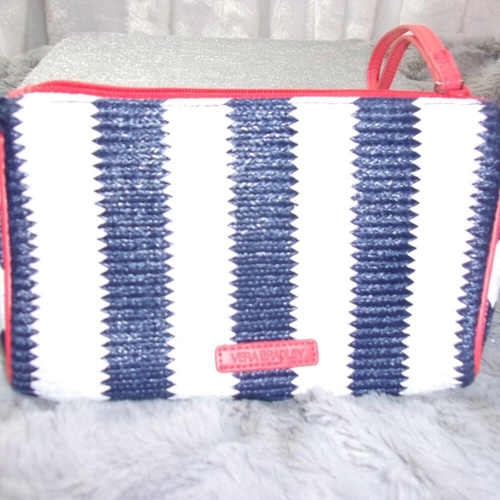 E-73 VERA BRADLEY STRAW STRIPED WRISTLET